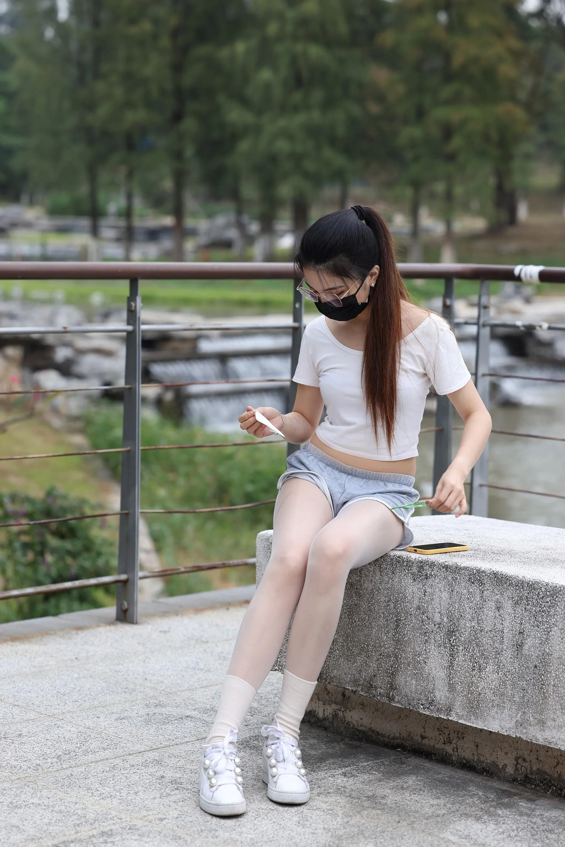 魔镜街拍 NO.176 辉辉街拍作品 大学城半日游遇见骑单车的女学生 [150P]插图8